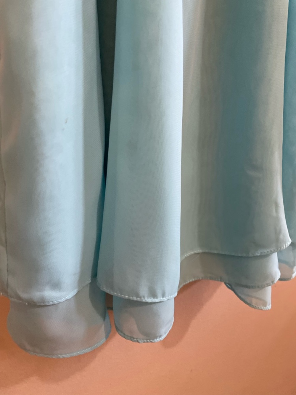 4/$20➡️ La Vie En Rose Aqua Blue Lace-Back Chemise – Size XL Fair *Flaw - Picture 8 of 15